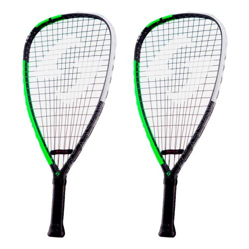 Pack de 2 raquetas de racquetball Gearbox M40 165 Teardrop Verde