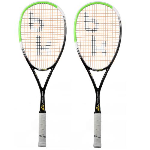 Pack de 2 Raquetas de squash Black Knight Great White