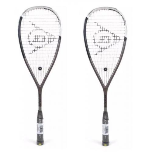 Pack de 2 raquetas de squash Dunlop Blackstorm Titanium NH